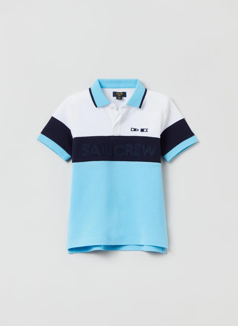 Ovs OVS Boys Contrast Stripe Polo Shirt