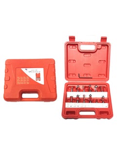 Mass Pro Mass Pro 635mm Router Bit Set 12 Pcs Multi Shape for RouterTrimmer Combo with Wooden Box Specially Designed for Wood Working  - Image 1