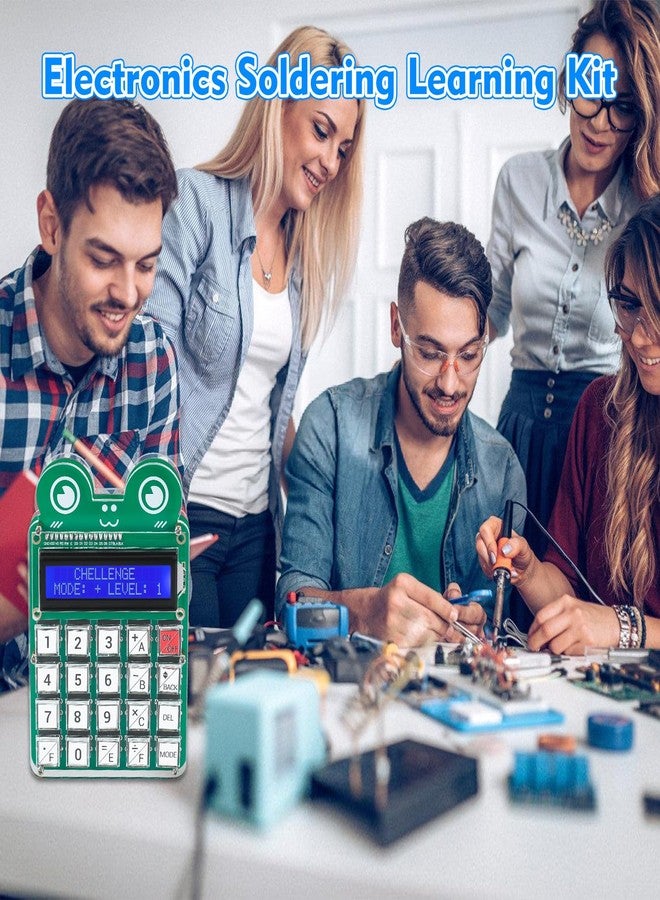 مجموعة آلة حاسبة رياضية MIOYOOW بستة أرقام، مشروع لحام إلكتروني STEM مع الجمع والطرح والضرب والقسمة، مجموعة تدريب على اللحام للمراهقين والتعلم المدرسي - Image 2