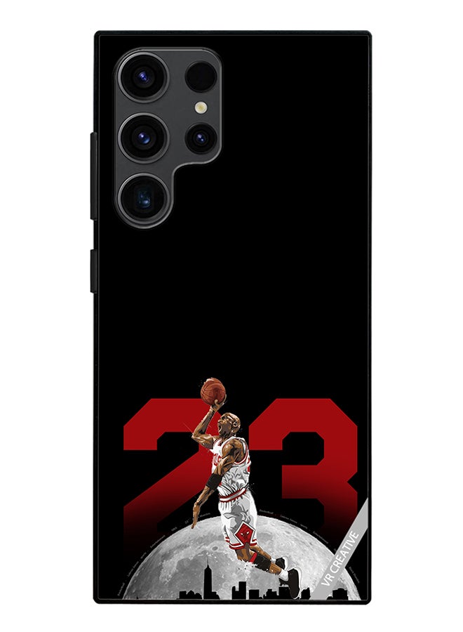 VR CREATIVE Protective Case Cover For Samsung Galaxy S24 Ultra Lebron 23 Over The City Design Multicolour - Image 1