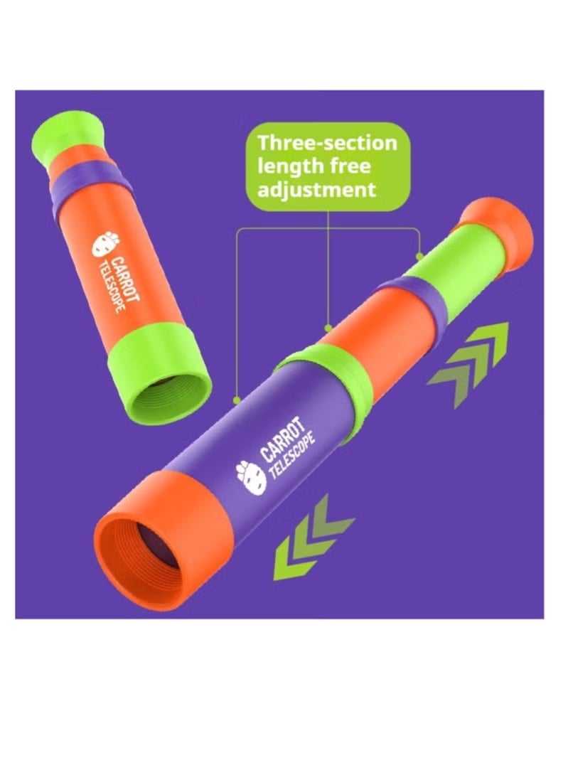 Plastic mini portable telescope toy, adjustable monocular telescope party supplies toy, children's educational puzzle toy - Image 3