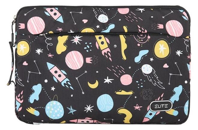 إليت Elite Elite Laptop Sleeve With Unique Space Design Soft Velvet Lining Inside Front Zipper Pocket And Side Handle For Easy Carrying