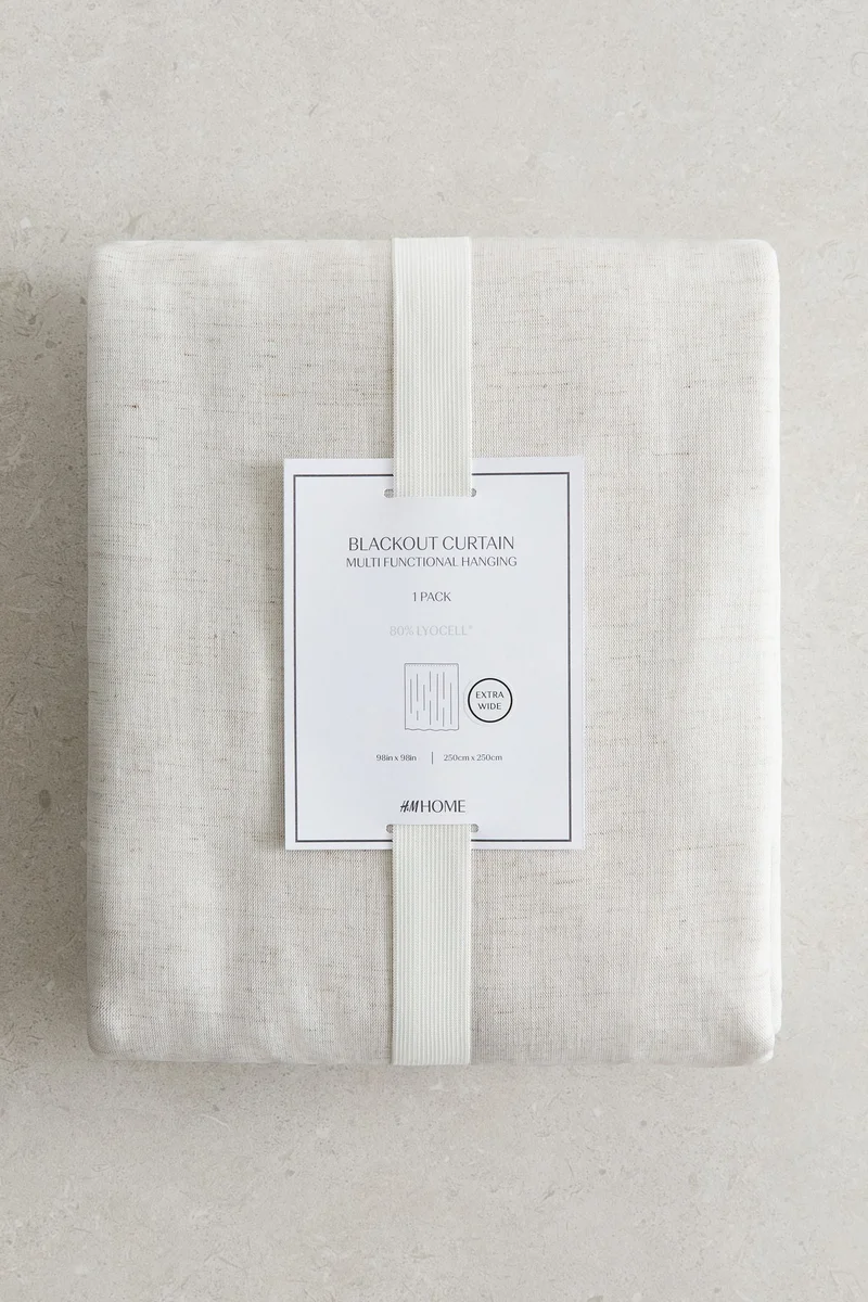H&M 1-pack wide blackout curtain length