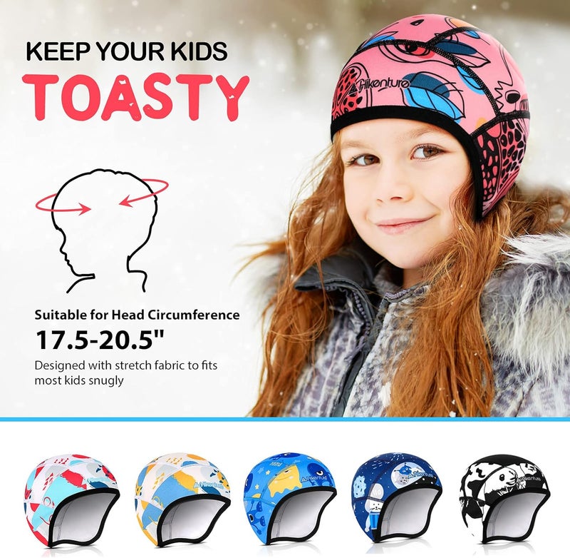HIKENTURE Kids Skull Cap Helmet Liner Winter Hat for Boys and Girls Beanie Ski Hat with Thermal Fleece for Snow Sports… - Image 3