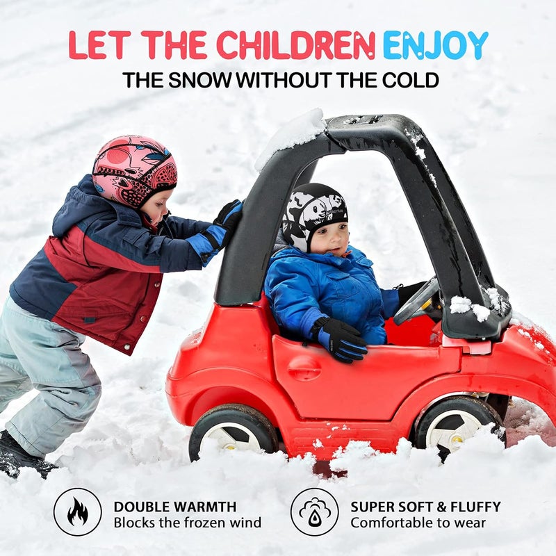 HIKENTURE Kids Skull Cap Helmet Liner Winter Hat for Boys and Girls Beanie Ski Hat with Thermal Fleece for Snow Sports… - Image 4