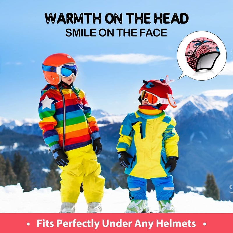 HIKENTURE Kids Skull Cap Helmet Liner Winter Hat for Boys and Girls Beanie Ski Hat with Thermal Fleece for Snow Sports… - Image 5