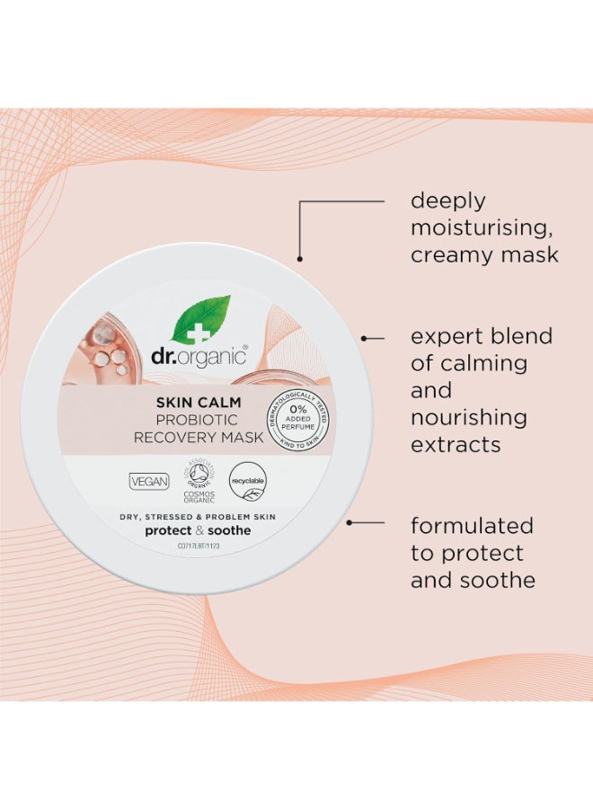 dr.organic Skin Calm Probiotic Recovery Face Masks 100ml | Restores and Protects Skin | For Redness, Dry, Sensitive & Irritable Skin, 3.38 fl oz - Image 3