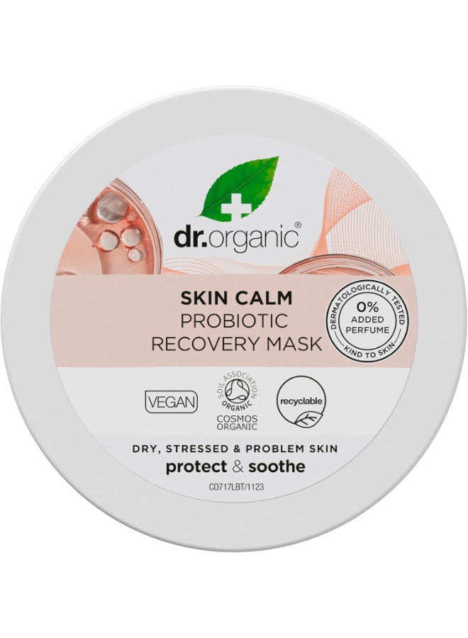 dr.organic Skin Calm Probiotic Recovery Face Masks 100ml | Restores and Protects Skin | For Redness, Dry, Sensitive & Irritable Skin, 3.38 fl oz - Image 1