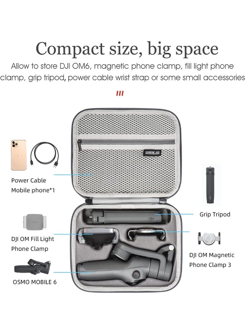 OSMO Mobile 6 Case, Waterproof Travel Case for DJI OSMO Mobile 6 Gimbal Stabilizer Portable Shoulder Bag with Shoulder Strap - Image 3