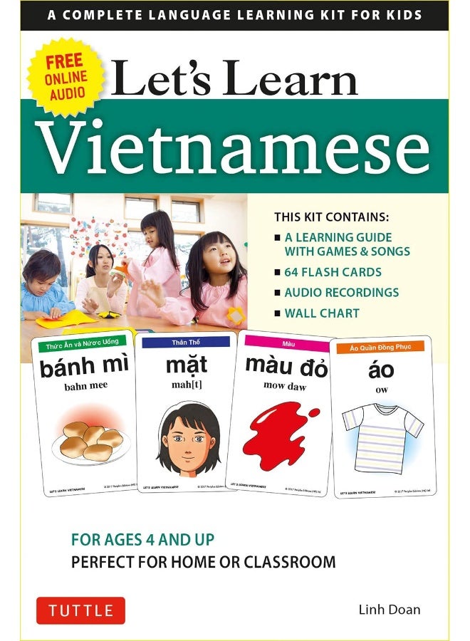 مجموعة هيا نتعلم اللغة الفيتنامية: مجموعة أدوات تعليمية كاملة للغة للأطفال (64 FL - Image 1