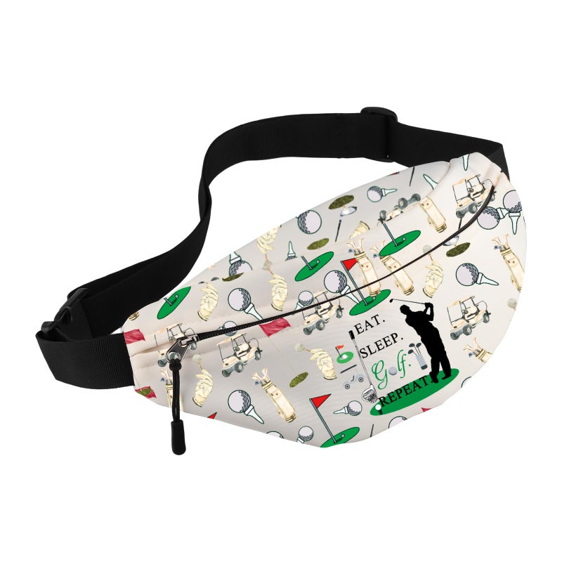 MBMSO Golf Ball Waist Bag Golf Lover Gifts Eat Sleep Golf Repeat Gifts for Golfer Belt Bag Golfing Gifts for Golf Instructor Golf WB - Image 2