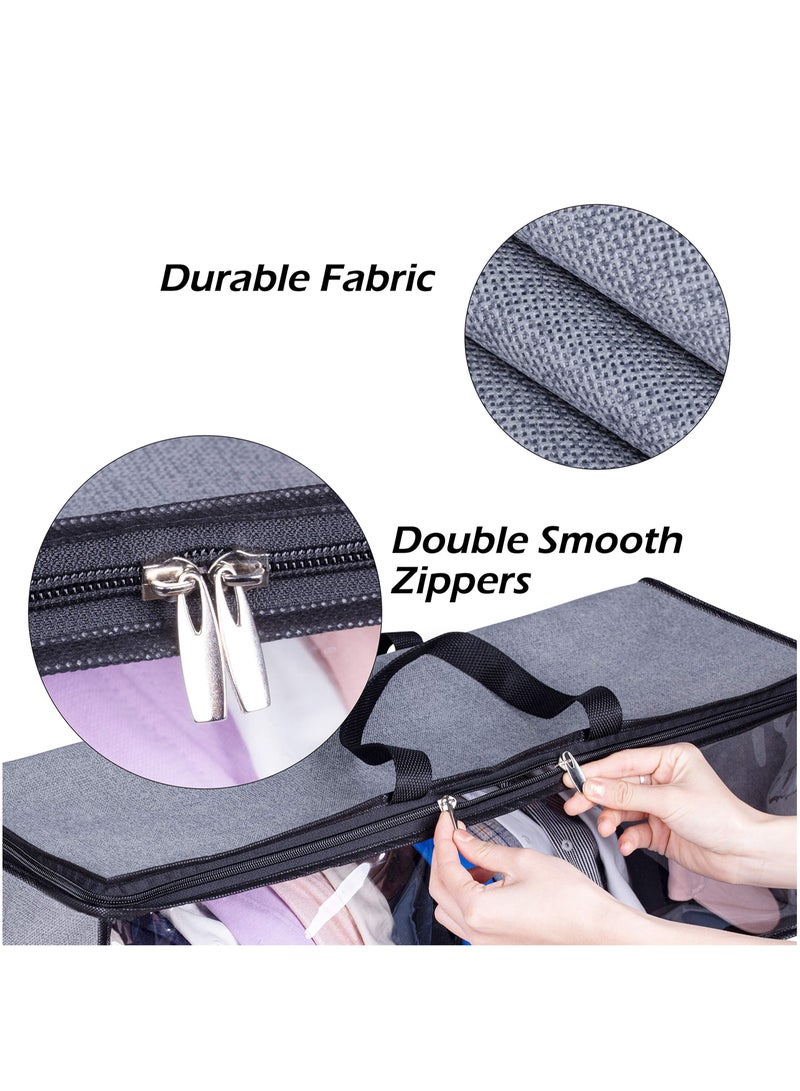 Hat Organizer, Hat Storage for Baseball Caps, Hat Bag, Baseball Cap Organizer, Hat Holder Rack with Carrying Handles & Lid, Portable Large Hat Box for Home Travel - Image 4