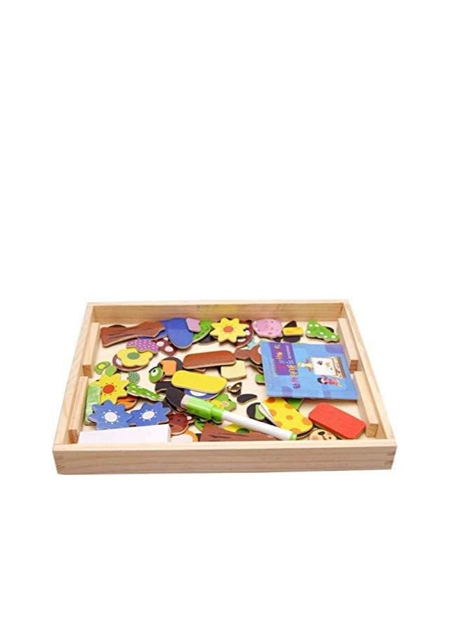 أحجية مغناطيسية للحيوانات للجنسينلوحة رسم مغناطيسية من مزرعة الجنة - Image 3