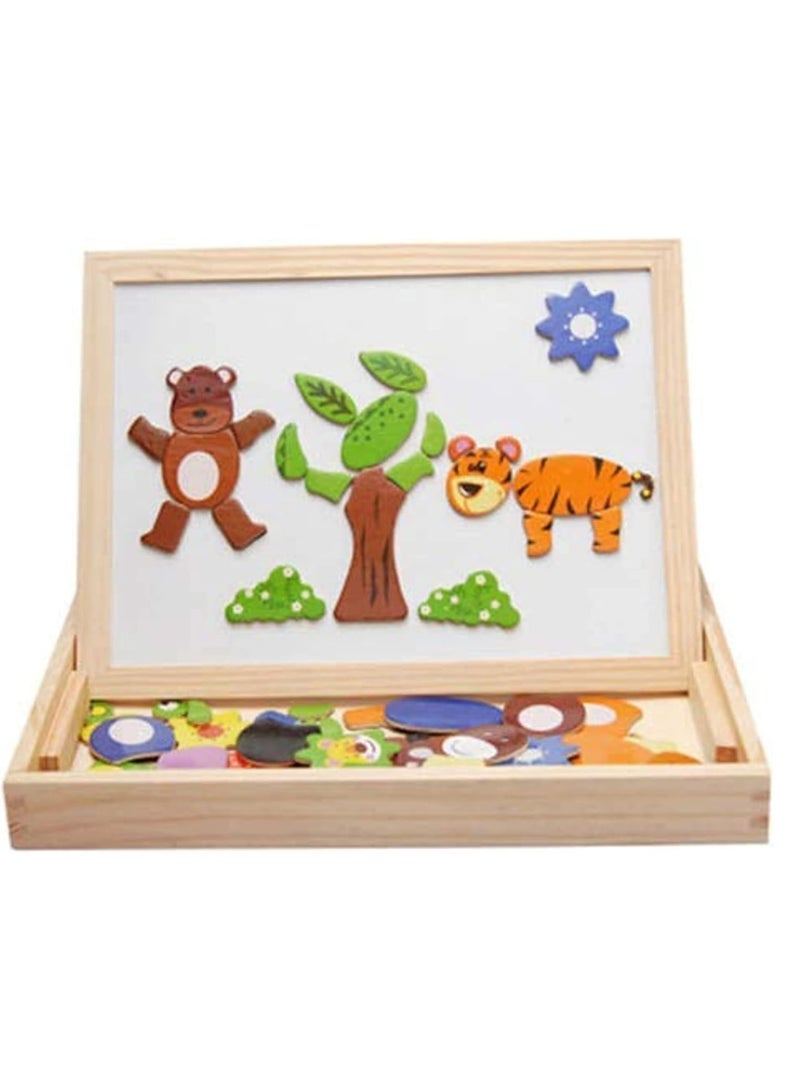 أحجية مغناطيسية للحيوانات للجنسينلوحة رسم مغناطيسية من مزرعة الجنة - Image 2