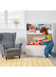Zaboon Book Display With Storage, White  - Image 2