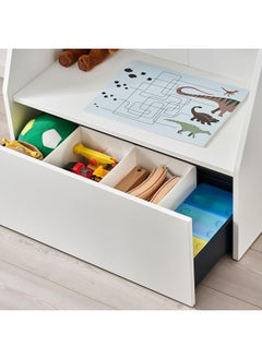 Zaboon Book Display With Storage, White  - Image 3