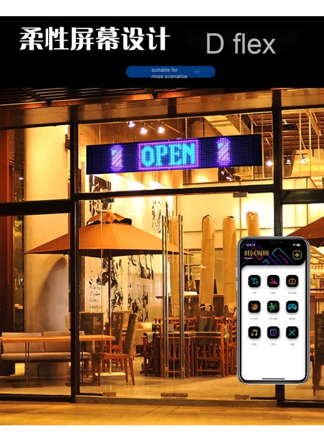 Custom Text Mode Animation Programmable LED Display with Bluetooth App Control for Cars, Shops, and Hotels - Image 5