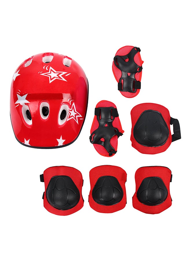 مجموعة معدات السلامة الرياضية للعب في الهواء الطلق للوح التزلج مكونة من 7 قطع للأطفال - Image 1