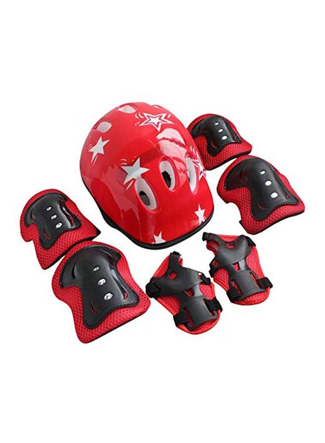 مجموعة معدات السلامة الرياضية للعب في الهواء الطلق للوح التزلج مكونة من 7 قطع للأطفال - Image 5
