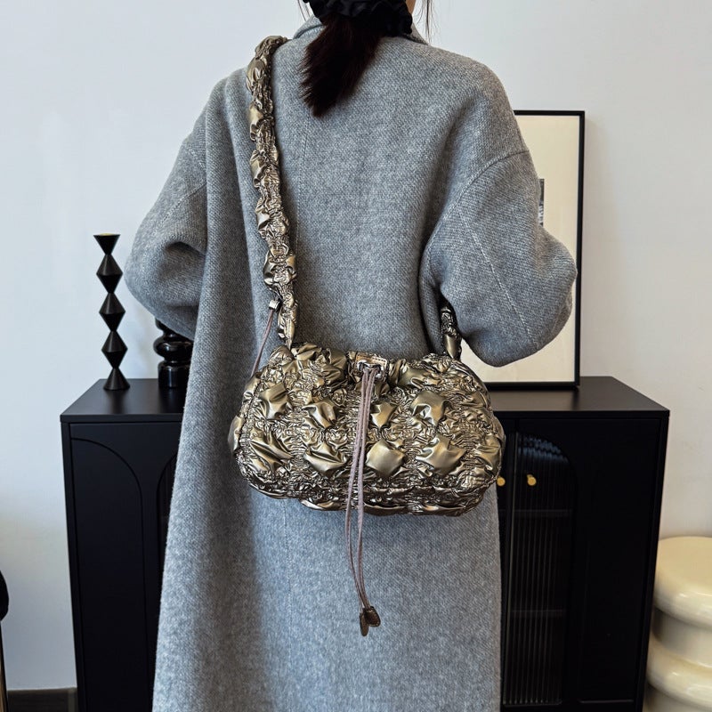 حقيبة كتف جلد PU عصرية للنساء - Image 2