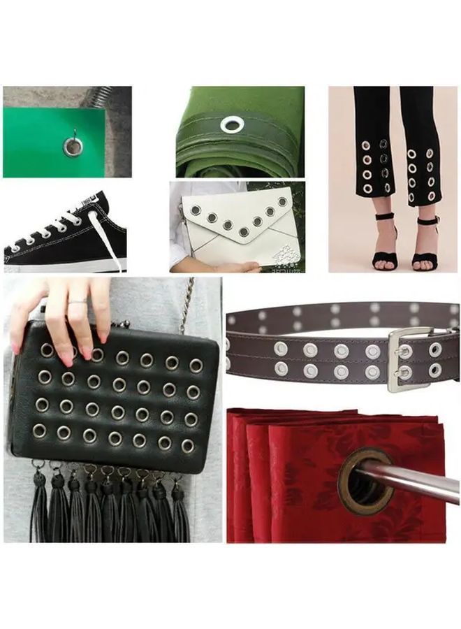 100pcs Gun Black 3mm Brass Eyelets Grommets For Leather Craft Shoes Bags Belts Hats Clothing Repair - Image 5