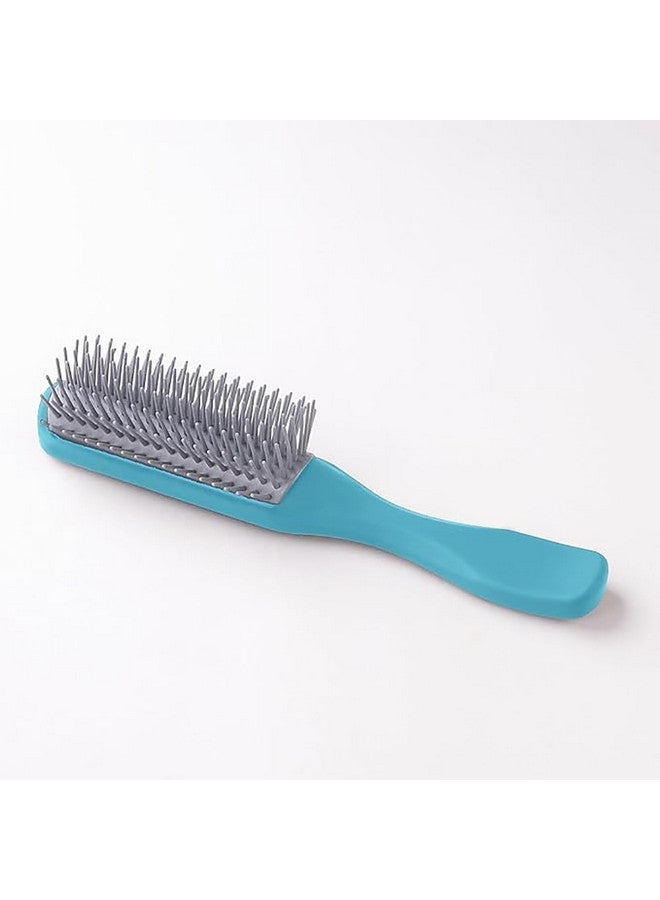Hearts Hair Brush | Bristles Brush | Hair Brush With Paddle | Brush For Curly Wavy Hairs | Suitable For All Hair Types | Hair Brush Styling Hair | C19Ble | Blue - Image 2