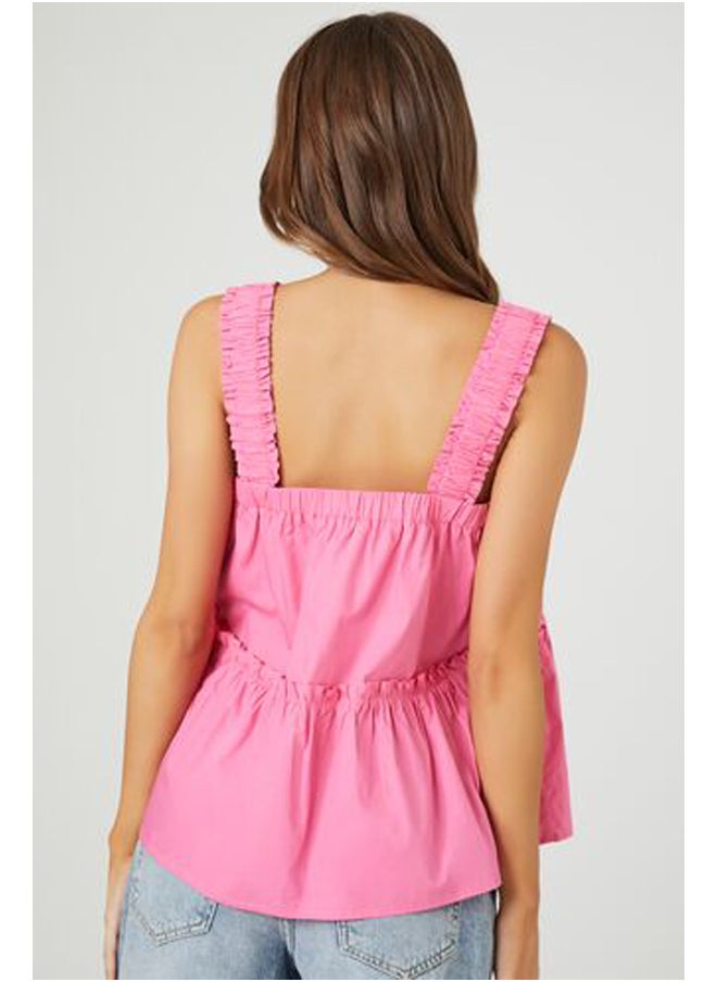 FOREVER 21 - Ruched-Strap Tank Top - Image 1