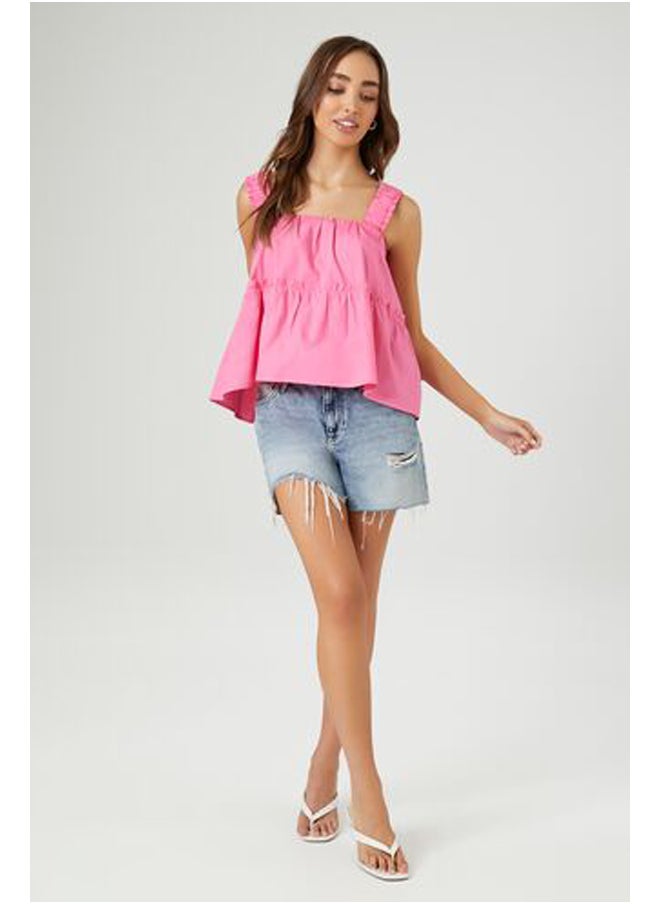 FOREVER 21 - Ruched-Strap Tank Top - Image 1