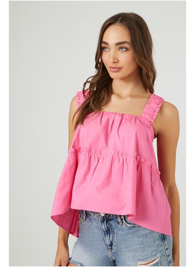 FOREVER 21 - Ruched-Strap Tank Top - Image 1