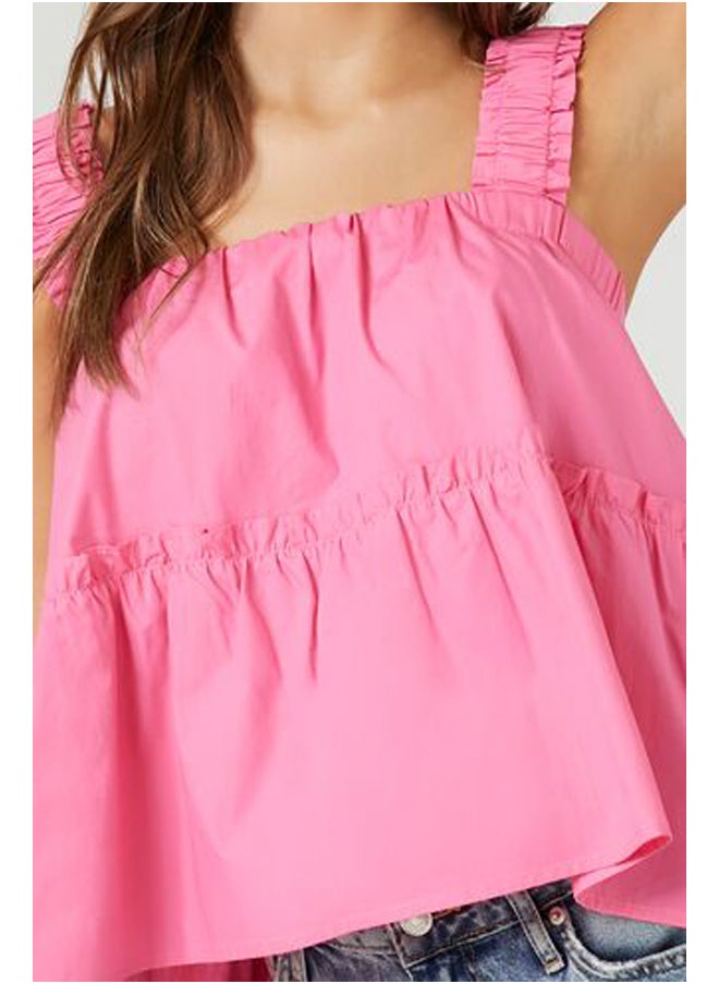 FOREVER 21 - Ruched-Strap Tank Top - Image 1
