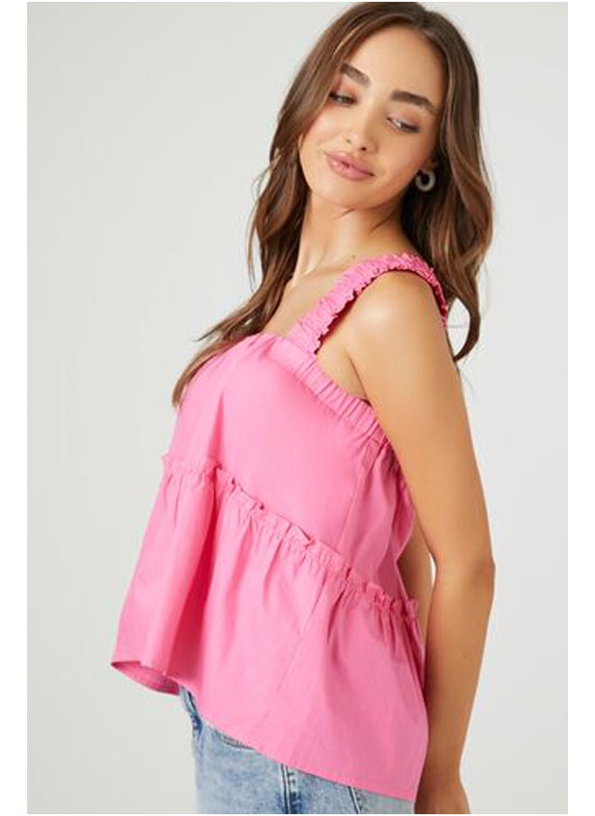 FOREVER 21 - Ruched-Strap Tank Top - Image 1