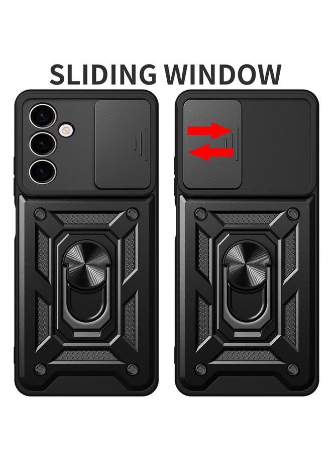 Generic samsung a16 Shield Full Protection Case With Metal Ring &Slide Camera Cover For samsung a16  - Image 2