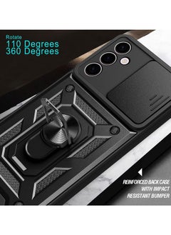 Generic samsung a16 Shield Full Protection Case With Metal Ring &Slide Camera Cover For samsung a16  - Image 3