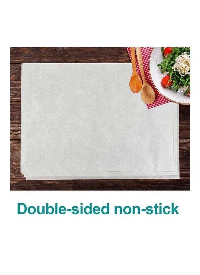 NIBEMINENT 50-Piece Non-Stick Baking Paper Mat White  - Image 5