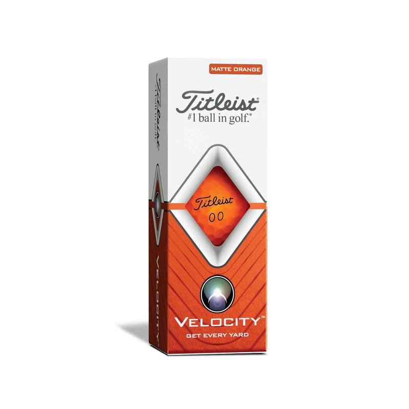 Titleist Velocity Golf Balls, Matte Orange, (One Dozen) - Image 4