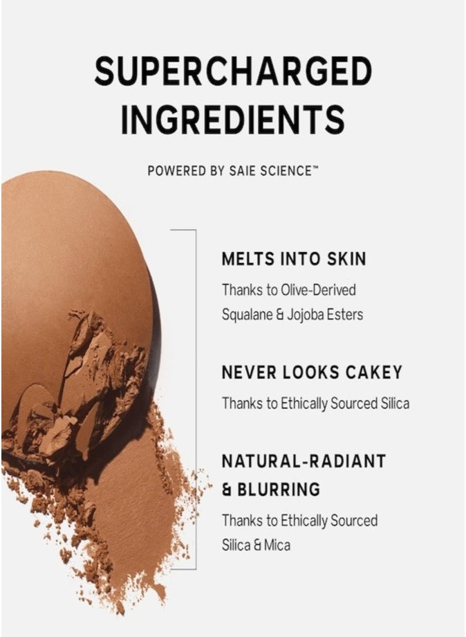 SAIE SuperSuede™ Radiant Talc-Free Baked Powder Bronzer Portofino 8g – Natural Sun-Kissed Glow Bronzing Powder - Image 5