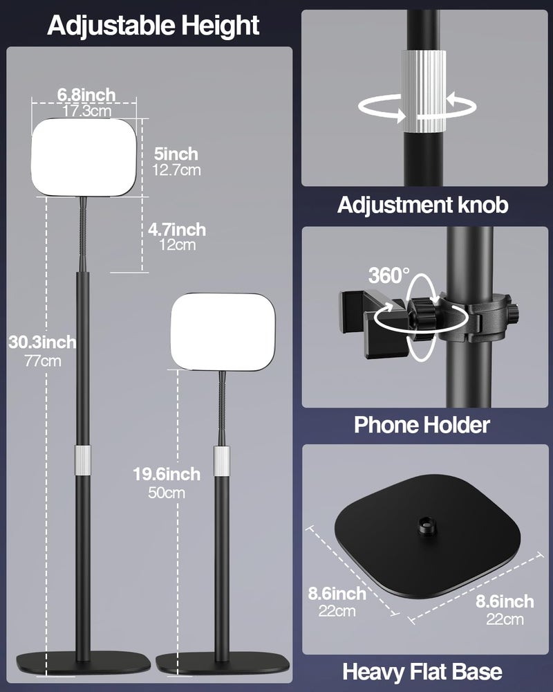 EMART Ring Light for Desk with Flexible Gooseneck, Desktop Zoom Meetings Streaming Key Light for Video Conferencing Calls, Recording Keylight Continuous Output Lighting for Laptop Computer Webcam - Image 5