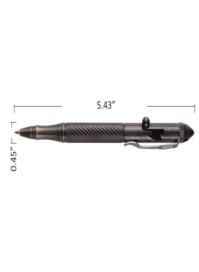 SMOOTHERPRO Solid Brass Bolt Action Pen with Tungsten Part Heavy Duty for Gift Business Office EDC Pocket Color Bronze (BTA972) - Image 5
