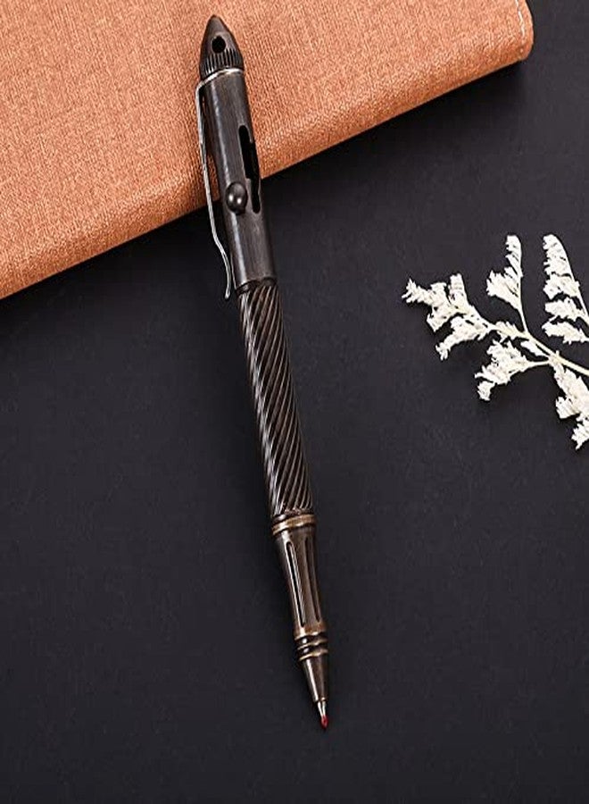 SMOOTHERPRO Solid Brass Bolt Action Pen with Tungsten Part Heavy Duty for Gift Business Office EDC Pocket Color Bronze (BTA972) - Image 3