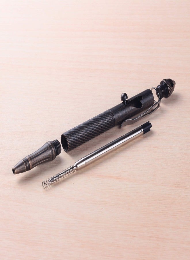 SMOOTHERPRO Solid Brass Bolt Action Pen with Tungsten Part Heavy Duty for Gift Business Office EDC Pocket Color Bronze (BTA972) - Image 2