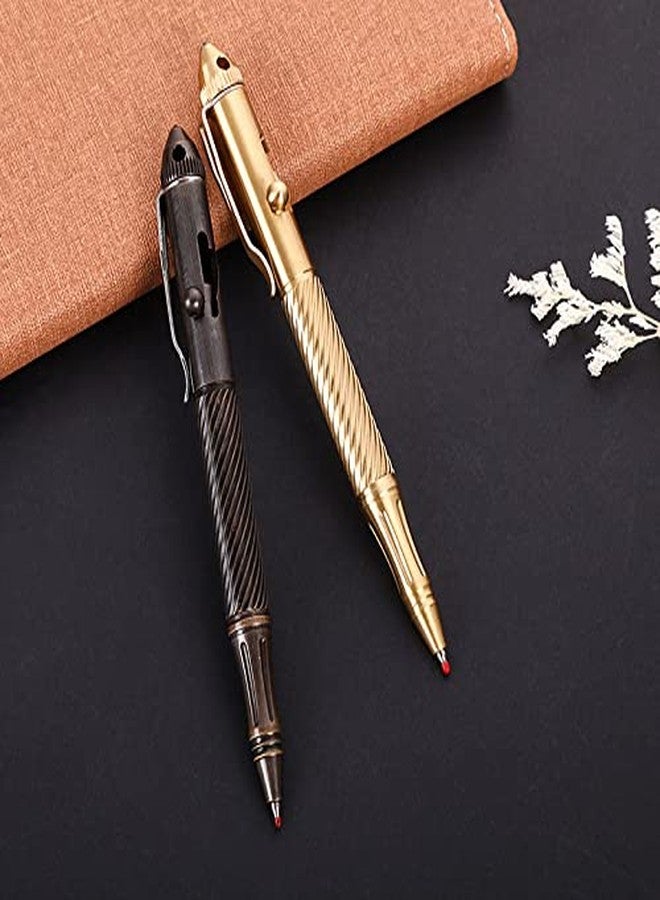 SMOOTHERPRO Solid Brass Bolt Action Pen with Tungsten Part Heavy Duty for Gift Business Office EDC Pocket Color Bronze (BTA972) - Image 4