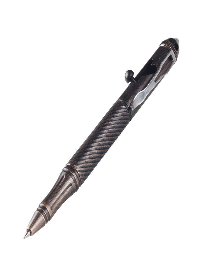 SMOOTHERPRO Solid Brass Bolt Action Pen with Tungsten Part Heavy Duty for Gift Business Office EDC Pocket Color Bronze (BTA972) - Image 1