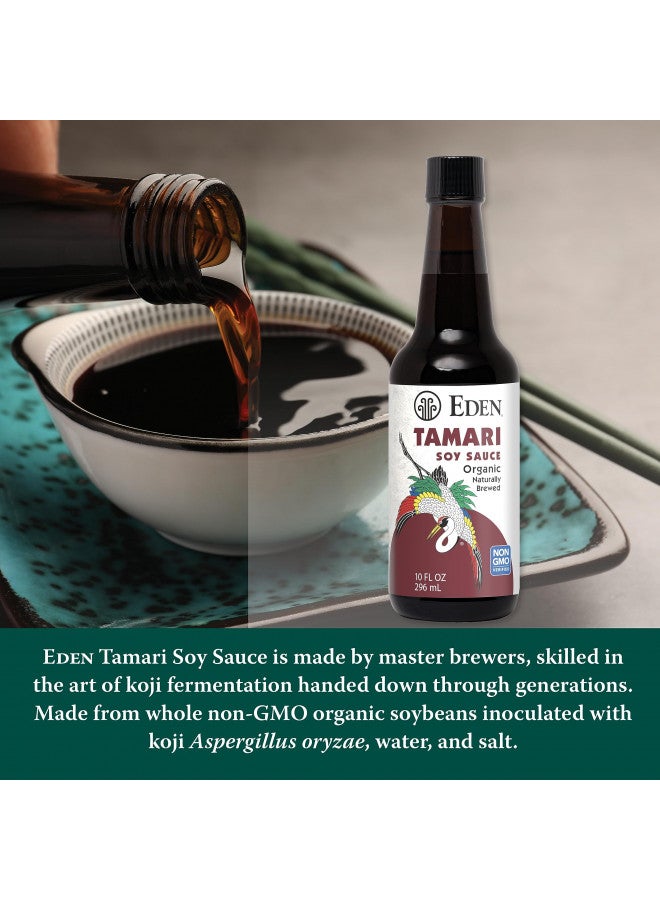 Eden Organic Tamari Soy Sauce, Naturally Fermented from Non GMO USA Soybeans, Gluten Free, 10 oz - Image 2