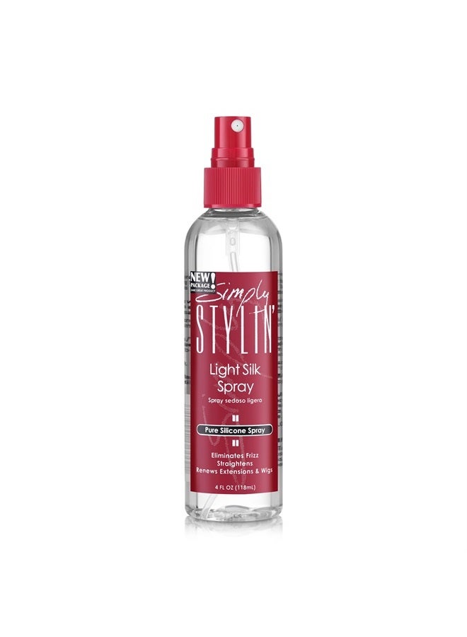 Goodscious Light Silk Spray - Anti Frizz Hair Pure Silicone Heat Protectant Products for Women Detangler & Synthetic Wig 4 fl oz. - Image 1