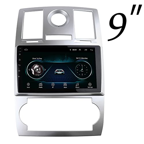 DKMUS Radio Stereo Bezel for Chrysler 300C 2005-2007 Dash Installation Mount Trim Kit Fits 9" and Double Din - Image 2