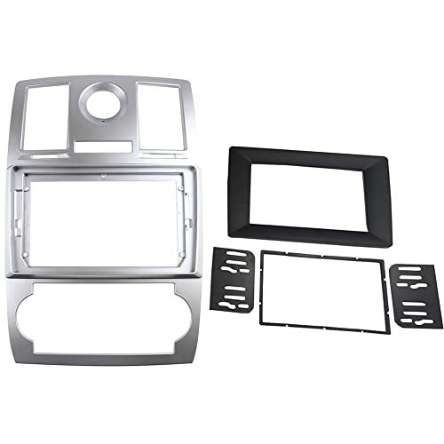 DKMUS Radio Stereo Bezel for Chrysler 300C 2005-2007 Dash Installation Mount Trim Kit Fits 9" and Double Din - Image 1