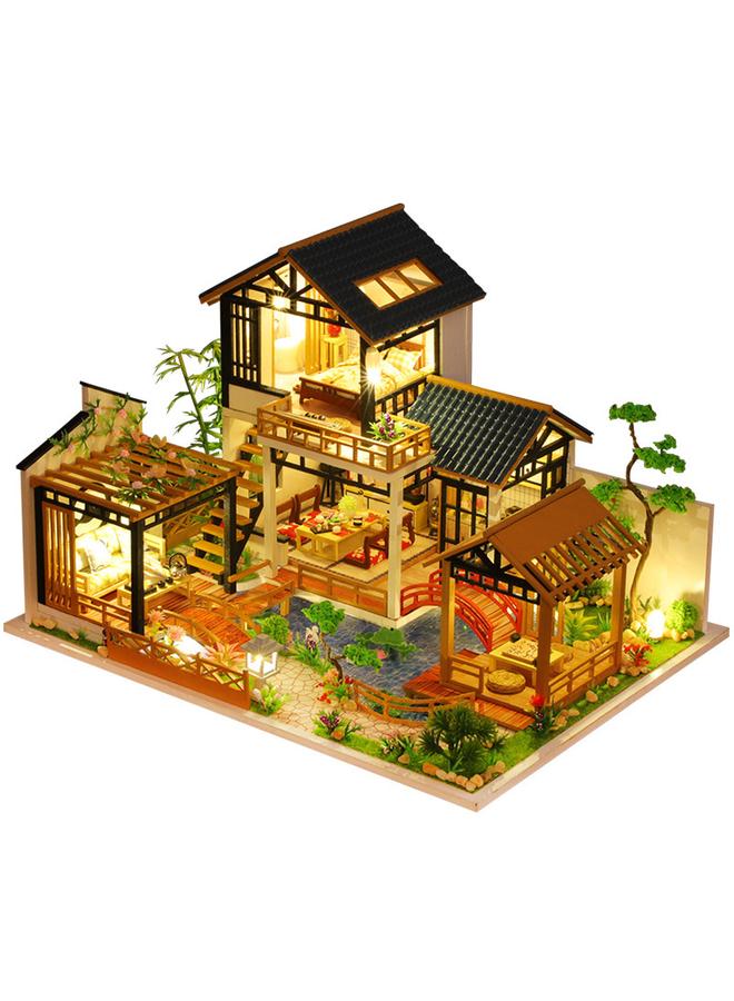 Bluejw DIY Cottage Forest Garden Pastoral Wooden Handmade Assembled Vintage Courtyard Villa Model Creative Ornaments Gift Giving - Image 5