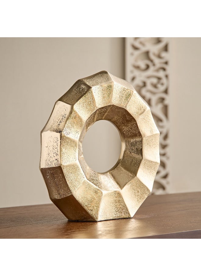 Home Box Arizona Aluminium Table Accent - 24.8x7x28 cm  - Image 2