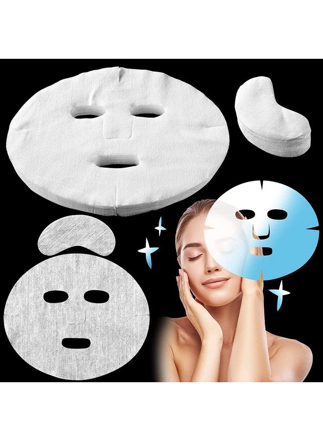 Calitate24 20Pcs Face Mask Sheet Cotton Facial Sheet Mask Deep Cleansing Enlarged Diy Cosmetic Spa Mask Sheet - Image 3