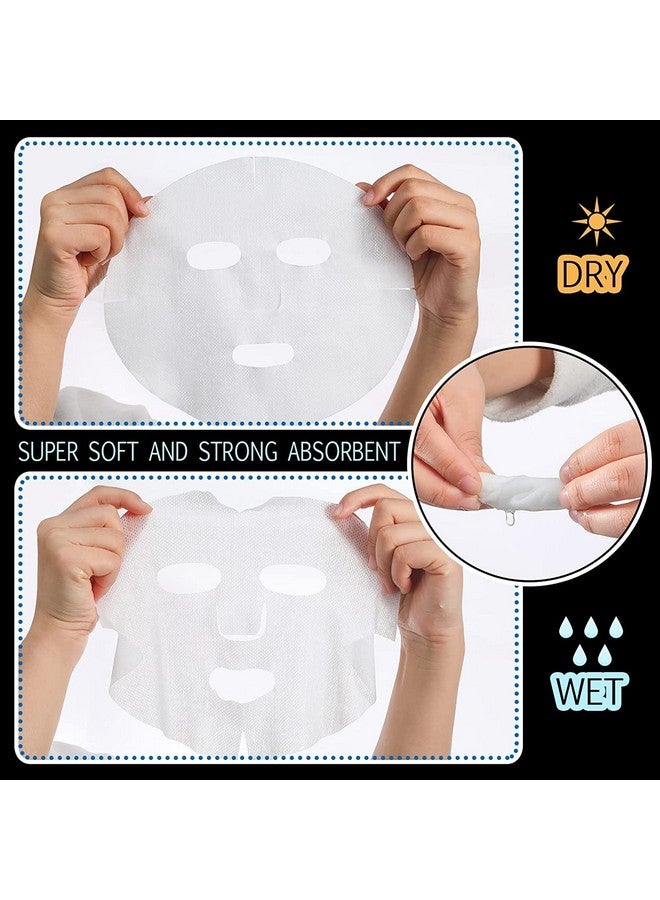 Calitate24 20Pcs Face Mask Sheet Cotton Facial Sheet Mask Deep Cleansing Enlarged Diy Cosmetic Spa Mask Sheet - Image 4
